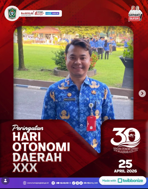 Kelurahan Citrodiwangsan mengucapkan Selamat Memperingati Hari Otonomi Daerah (Otoda) Tahun 2026