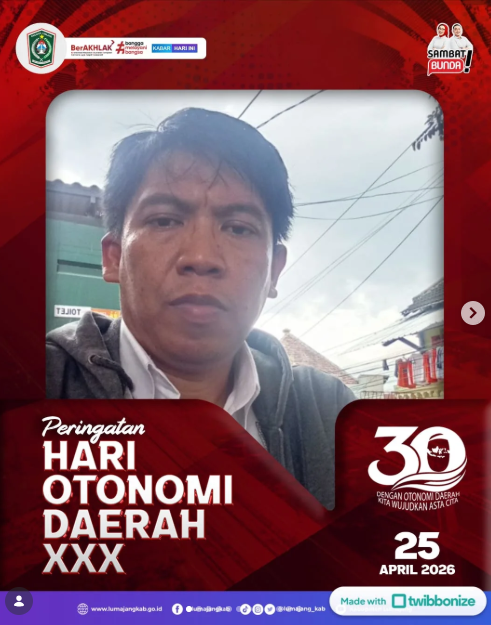 Kelurahan Ditotrunan  mengucapkan Selamat Memperingati Hari (Otoda) Tahun 2026