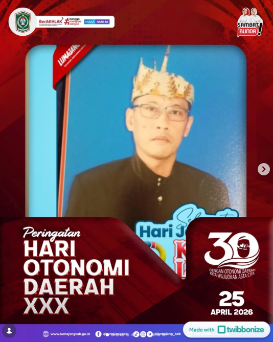 Kelurahan Kepuharjo mengucapkan Selamat Memperingati Hari (Otoda) Tahun 2026