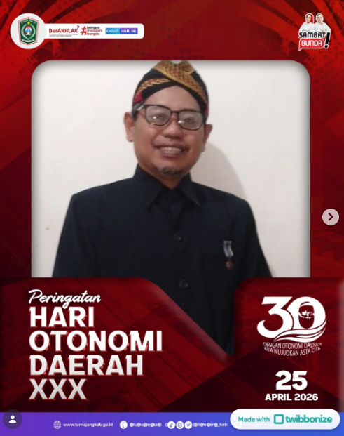 Kelurahan Jogotrunan mengucapkan Selamat Memperingati Hari (Otoda) Tahun 2026