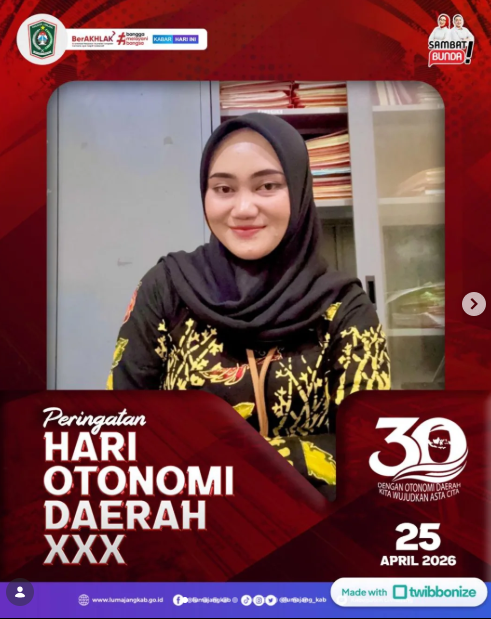 Kelurahan Rogotrunan mengucapkan Selamat Memperingati Hari (Otoda) Tahun 2026