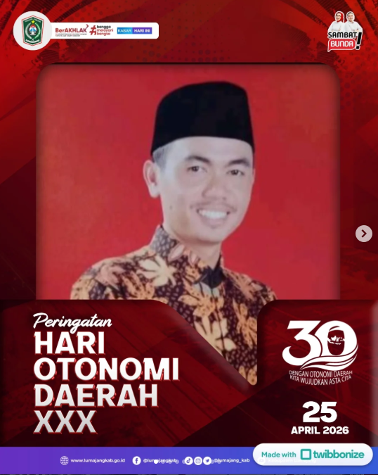 Pemdes Blukon mengucapkan Selamat Memperingati Hari (Otoda) Tahun 2026