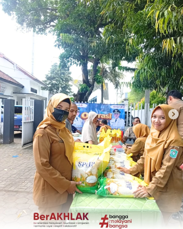 SETOR MADU KECAMATAN LUMAJANG Giat Operasi Pasar Murah