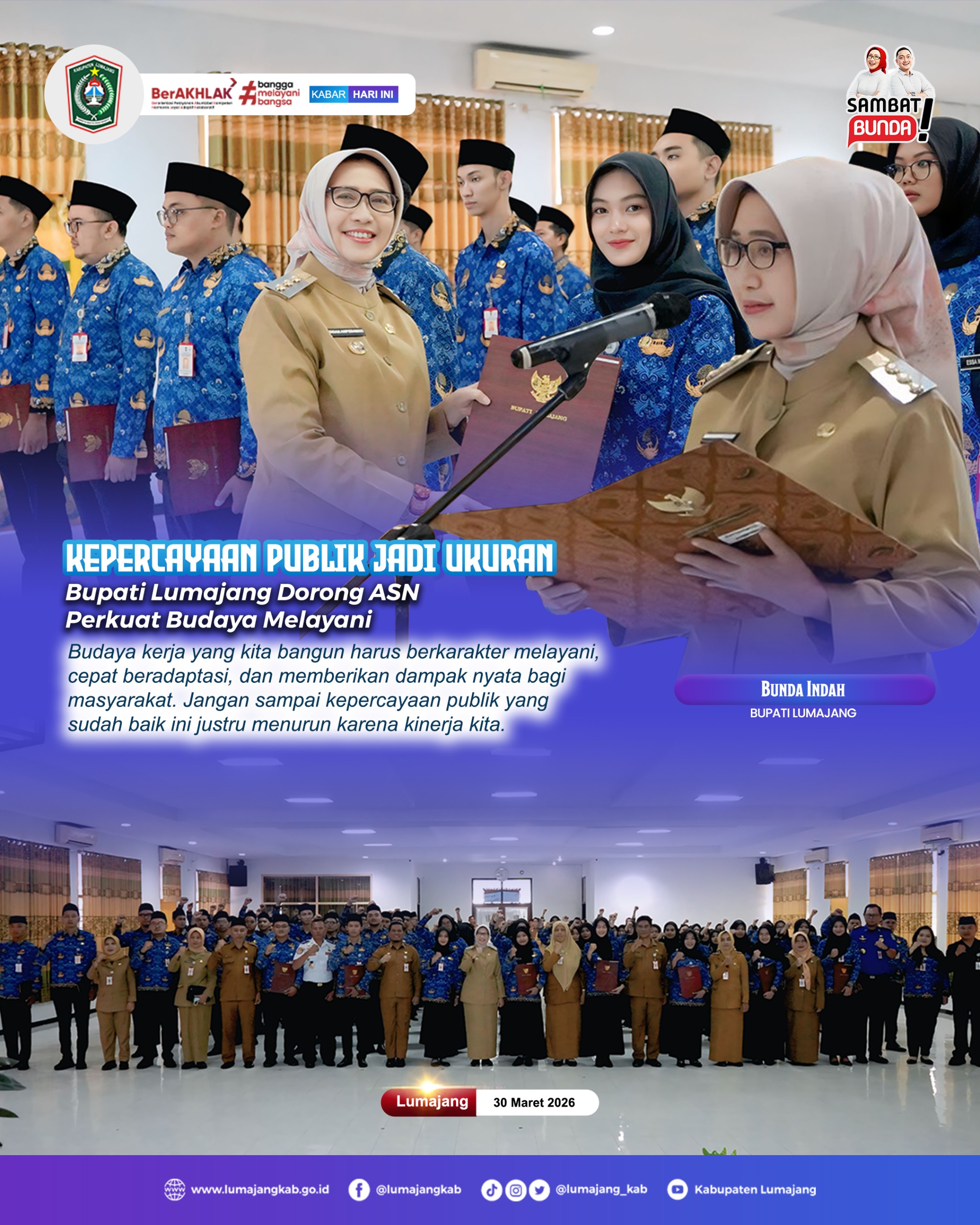 Kepercayaan publik itu mahal, dan harus dijaga lewat kerja nyata 